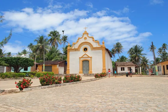 Igreja pequena perto da praia em Maceió